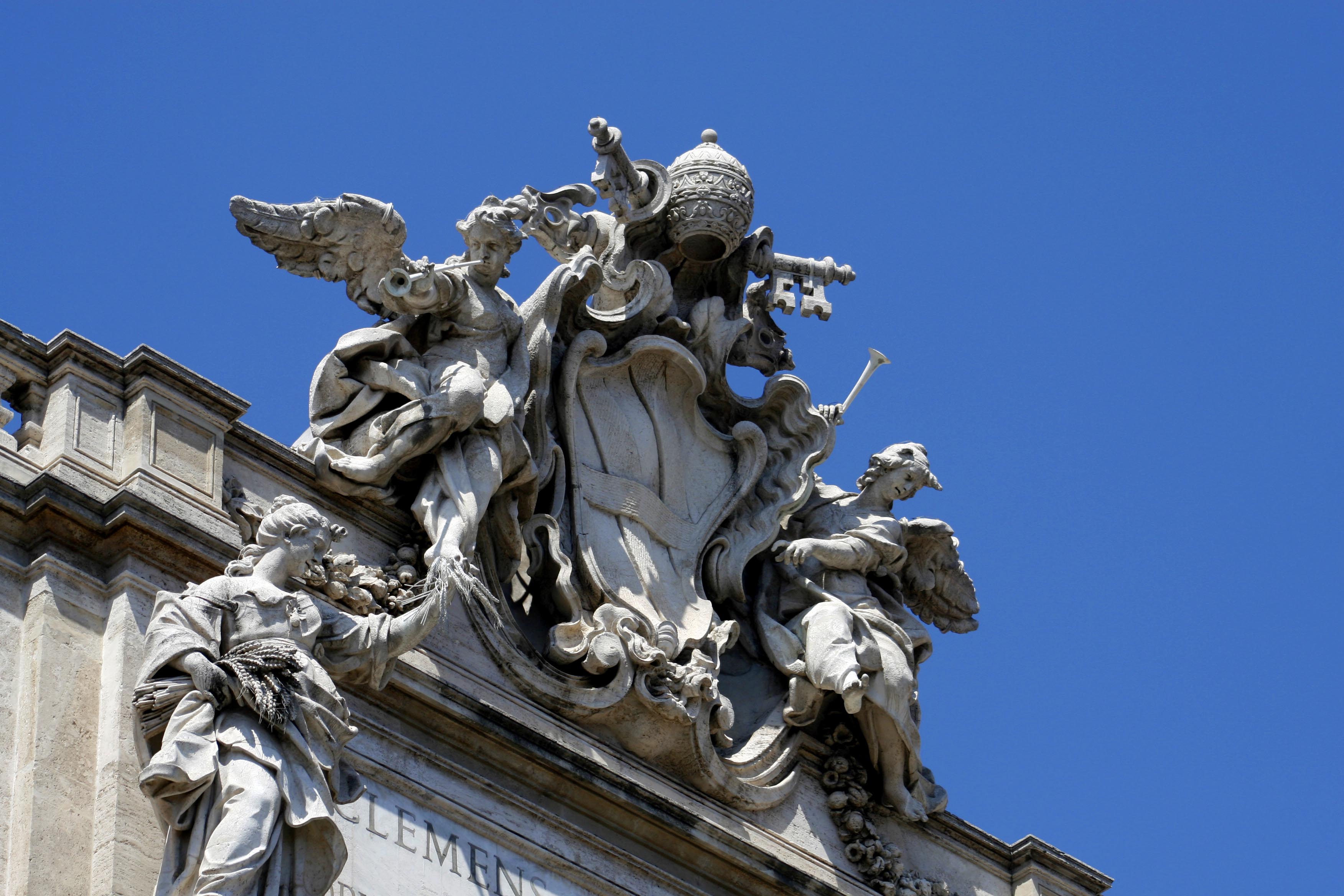 Trevi Fountain detail